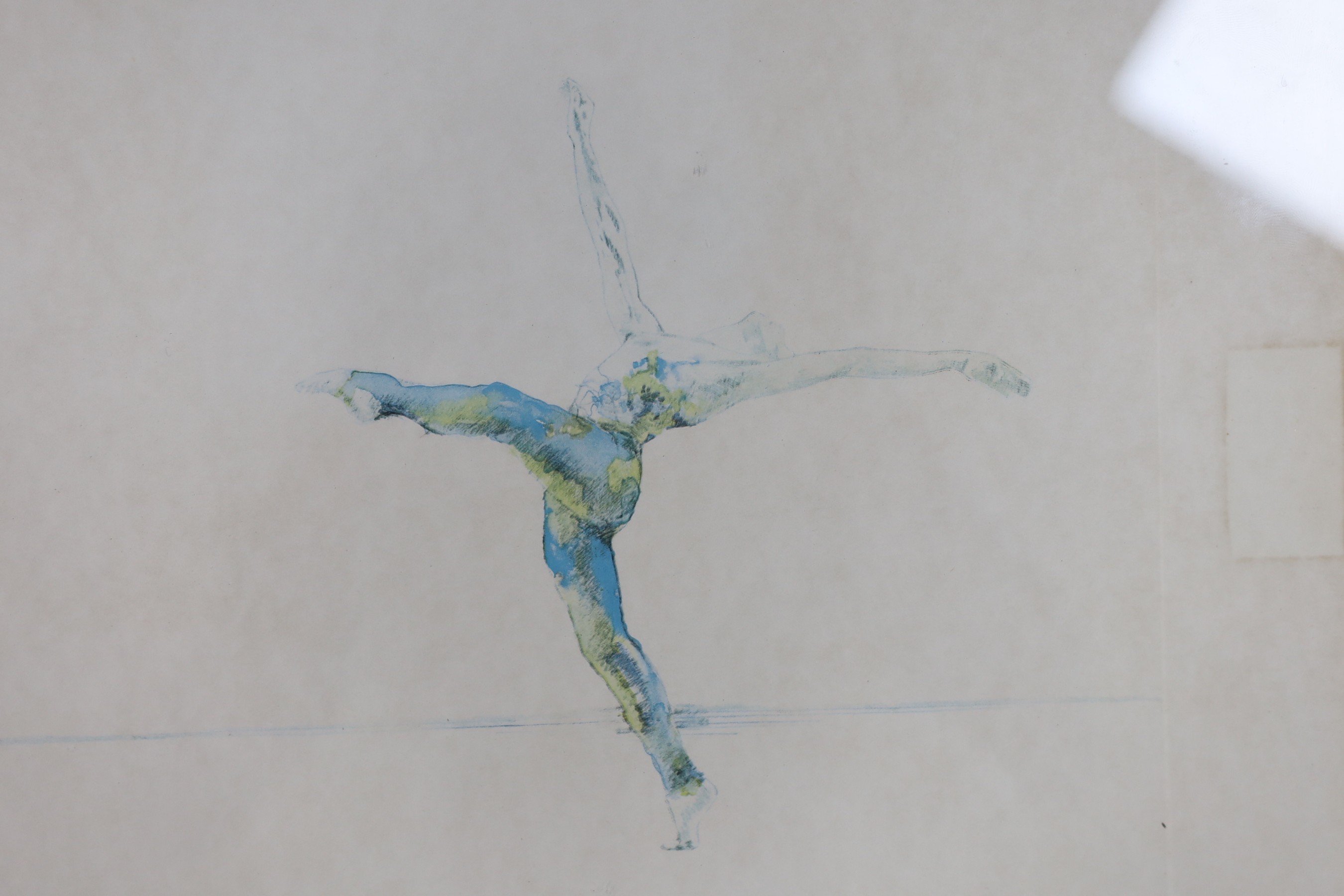 Nadine Baylis, limited edition print, 'The Tempest, Ballet Rambert 1979, 1st drawing for Ariel', signed in pencil, 84/250, overall 59 x 42cm